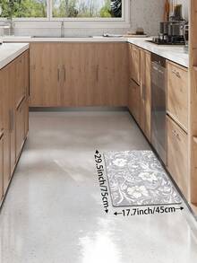DAJIANG 1pc Bohemian Vintage Kitchen Runner Rug, Non-Slip Rubber Backing, Washable Kitchen Mat, Thickened Floor Mat Suitable For Floors, Hallways, Laundry Rooms, Holiday Room Decor - Multicolor - View 11