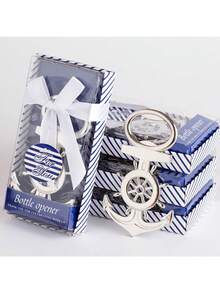 Abrebotellas con diseño de ancla, adecuado para recuerdos de boda con tema náutico, decoración de despedida de soltera o empaque de recuerdos para invitados - Multicolor - Ver 8