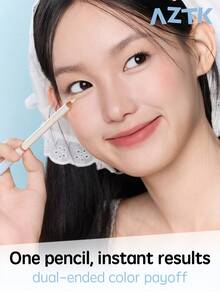 AZTK 雙頭多功能臥蠶筆，適合日常妝容，送女友的完美禮物 - OR01 - 查看 2