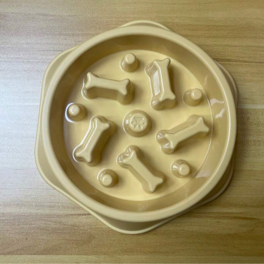 慢食狗碗 - 防噎迷宮碗適合快食者，防滑互動式益智狗食碗，健康消化寵物餵食碗適用於小型中型犬 & 貓