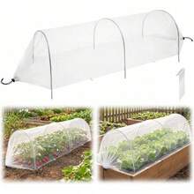 4ft Garden Accelerator Plant Cover, 6-Arch Pop-Up Garden Bed Tunnel, Ready-To-Use Vegetable Fruit Plant Protection Cover - 1 Item - View 7