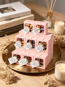 10pcs/Pack Party Candy Cookie Chocolate Muffin Box Paper Box Box Favor Paper Box Gift Box Suitable For Various Holidays Birthday Anniversary (Includes Rope Card) - View 11
