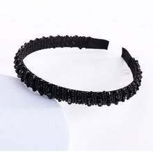 4pcs Random Crystal Baroque Beaded Headbands, Suitable For Birthday Party Hairband - Multicolor - View 2