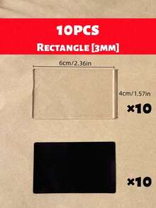 Kit Pembuatan Magnet Kulkas DIY | Potongan Akrilik Persegi Transparan | Bahan Hadiah Buatan Tangan yang Modis - Kit Bahan Magnet Kulkas DIY - View 10