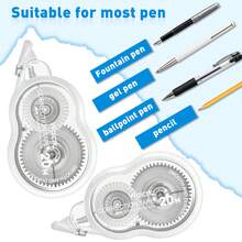 1pc/5pcs White Correction Tape, White Tear-Resistant Correction Tape, Instant Correction Easy To Use, Suitable For School, Office, Notes, Diary - White - View 3