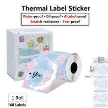 50*50mm Round Square Thermal Label Printer Sticker 2inch Self-Adhesive Thermal Paper Compatible M110 M220 M200 E210 P50 Label Printer - View 20