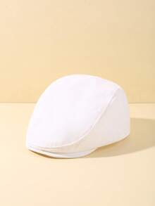 Solid Color Baby Forward Hat For Outdoor Leisure - White - View 7