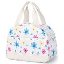 Student Lunch BagLunch Box Lunch Bag For Women Men Leakproof Insulated Lunch Box Tote With Large Capacity Cooler Lunch Bag For   For Work/Office/School M-Corduroy Flowers - Corduroy Flowers - View 1