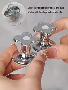 1pc Floral Cartoon Toilet Flush Handle, Flower Shaped Toilet Flush Button, Toilet Tank Button, Flower Shaped Toilet Plunger, Toilet Flush Button Press Tool, Creative Flower Drawer Pull, - Easy Press, Fashionable Bathroom Accessory, Adds Elegant Atmosphere, Suitable For Long Nails Design - Multicolor - View 8