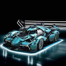 400pcs Blue Racing Car Assembly Kit - DIY Handmade Set, Suitable For Halloween, Christmas, Thanksgiving And Birthday - Educational Toy To Enhance Hands-On Ability - Blue - View 3