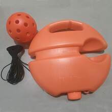 3件套匹克球高弹力训练回弹器，耐用室内/室外训练辅助器材，适合初学者单人练习 - 橘色 - 查看 10
