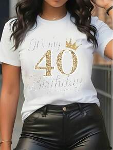 Women's Pure Cotton Short-Sleeved T-Shirt - White - View 6