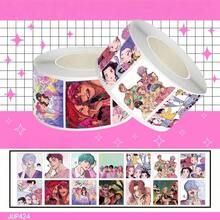 500 pezzi/Rotolo Adesivi K-POP, Personaggi Cartoni Animati Carini, Decorazione Fai-da-Te Per Bottiglie d'Acqua, Laptop, Valigie, Chitarre, Telefoni, Diari, Scrapbook, Regali di Laurea, Decorazioni per Feste, Adesivi Anime per Adulti - Multicolore - Visualizzare 9