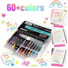 Glitter Gel Pen Set, Colorful Styles, Suitable For Diary Writing, Note Taking, Planner Decoration, Doodling And DIY Craft Making, Back To School - 12 Colors - View 5