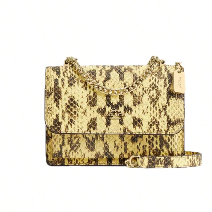 Coach Women's Mini Klare Chain Crossbody Bag - 蛇黃 - 查看 1