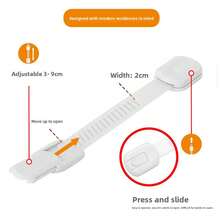10/5/1pc Drill-Free Child Safety Drawer Lock, Baby Anti-Pinch Anti-Opening Home Cabinet Safety Buckle, Universal Refrigerator Protective Lock [Essential Child Safety] Anti-Pinch Protection Buckle, Durable Material And Easy To Install, Multi-Functional Lock Suitable For Cabinets, Refrigerators And Bathrooms - Buckle - View 12
