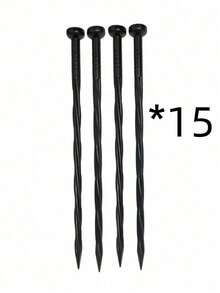 1pc Easy Install 196.85 Inch PE Plastic Garden Edging Kit With Ground Stakes - Durable Lawn Border For Landscaping And Grass Separation - A - View 16