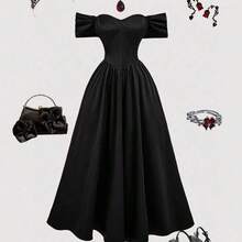 Women Long Dresses - Pale Pink - View 2