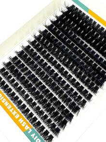 HBZGTLAD 224束 14排 100片 0.05mm/0.07mm D/DD捲度 細纖熱熔簇狀假睫毛 9-16mm混長 仿水貂睫毛接種 3D俄羅斯捲度單根睫毛組 黑色睫毛 紫色盒裝 - 黑色 - 查看 4