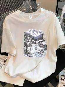 Halloween Graphic T-Shirt - White - View 1