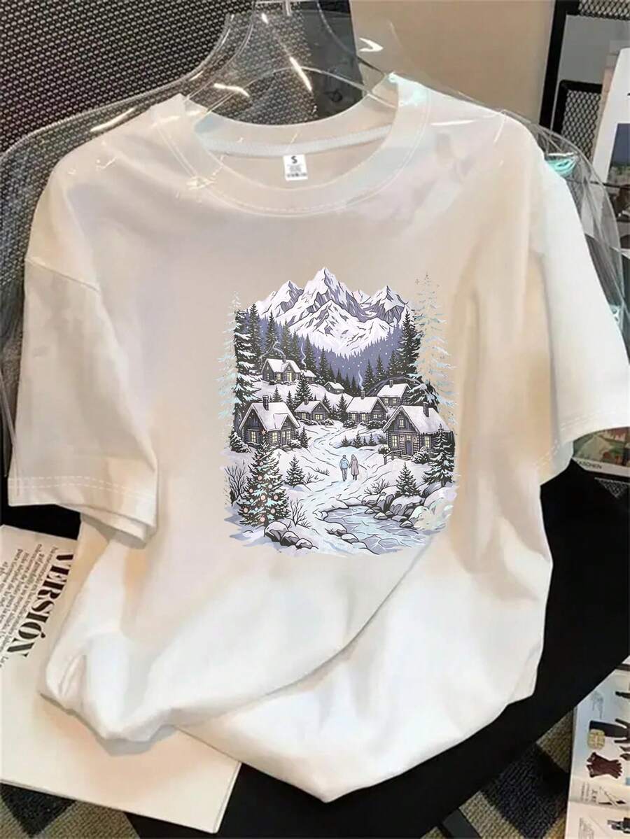 Halloween Graphic T-Shirt - White - View 1