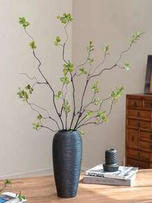 1 pezzo/3pcs/5pcs/6pcs/8pcs/10pcs Foglie di Banyan Artificiali con Steli Lunghi - Adatte per Composizioni Floreali, Decorazioni per Casa e Ufficio - Possono Essere Utilizzate come Riempitivi per Vasi e Accenti per profumo - Decorazione per la Casa, Decorazione per l'Ufficio e Regalo per la Festa della Mamma - Verde - Visualizzare 1
