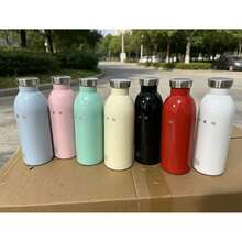500ml 高品質真空保溫水瓶，大容量辦公室隨行杯，便攜式車用杯，可重複使用咖啡/茶/牛奶，雙層不鏽鋼，防漏，冷熱皆適，適合學生與成人於居家、學校、辦公室、派對、露營、野餐使用 - 多色500ml - 查看 2