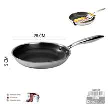 Deep Honeycomb Non‑Stick Wok Pan, 3 Different Pan Styles Available, Tri‑Ply Reinforced Structure With Extended Heat‑Resistant Handle, Fast & Even Heating Kitchen Cookware, Compatible With All Common Household Stovetops, Sturdy - View 13