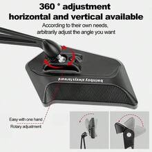 Spion Modifikasi Sepeda Motor, Spion Reflektif, Spion Gaya Bilah, Spion Anti-Silau Definisi Tinggi, Spion Keren, Spion Universal untuk Sepeda Motor Listrik, Spion Kokoh dan Tahan Lama, Spion Universal, Cocok untuk Modifikasi Sepeda Motor dan Sepeda Listrik - A - View 7