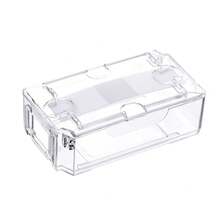 Vintage Men's Watch Box - Single Compartment Transparent Jewelry Storage Case, Universal Watch Display Organizer - 1set - 查看 7
