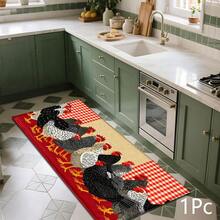 Estampado de Gallo 2D, Alfombra para Puerta de Dormitorio, Alfombra Decorativa Diaria para Suelo, Decoración para Hogar y Porche, Adecuada para Entrada, Porche, Interior - Cubierta de Suelo Suave y Lavable, Adecuada para Sala de Estar, Baño, Dormitorio, Sala de Juegos, Lavandería, Decoración de Dormitorio - Multicolor - Ver 9