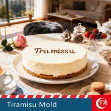 Acrylic Tiramisu Powder Stencil Mold, Compatible With Round/Square Cake Powder Shakers, Creates Exquisite Cocoa Powder Print Effect, Smooth Edges For Hands, Reusable. Multiple Classic Letter And Blessing Templates (Tiramisu, Happy Birthday, Congrats, Etc.), Beginners Can Also Make Beautiful Cake Decorations. Suitable For Home Baking, Birthday Parties, Holiday Celebrations, Commercial Dessert Shops, Essential Tool For Baking Enthusiasts. - Multicolor - View 9