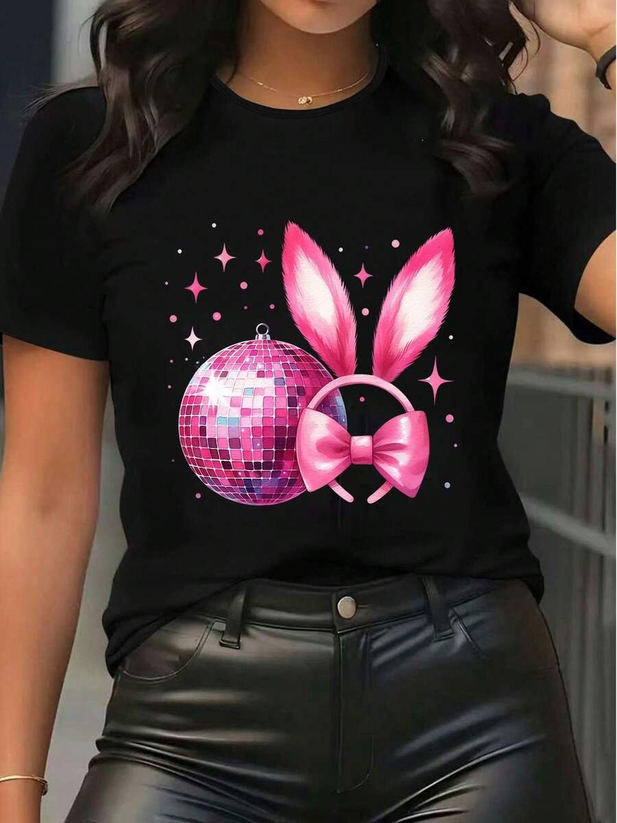 Women T-Shirts - Black - View 1