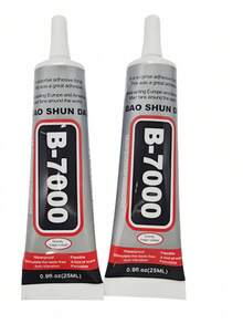 3.7盎司 B-7000 無色透明工業級水晶水鑽膠，高強度軟樹脂黏著劑 - 透明無殘留手工膠，配精密針尖白色彈性液體膠，110ml/50ml/25ml/15ml，適用於布料、手機、珠寶製作、木材、玻璃等 - B-7000 - 查看 9