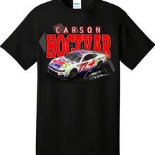 Carson Hocevar #77 Chilis Graphic Tee Shirt - 黑色 - 查看 1