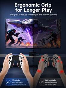 1pc V-Shaped Handle Grip Bracket, Compatible With Switch NS2 Controller Grip, Detachable JoyCon Magnetic Grip Bracket, Left And Right Controller Handle Bracket, NS2 New Machine Switch2 Game Accessories, Compatible With Switch NS Battery Version, Can Be Used With Protective Case JoyCon Left And Right Controller Grip, Switch OLED Bracket Controller Holder Game Console Accessories, Suitable For Travel, Best Gift For Gamers - Multicolor - View 4