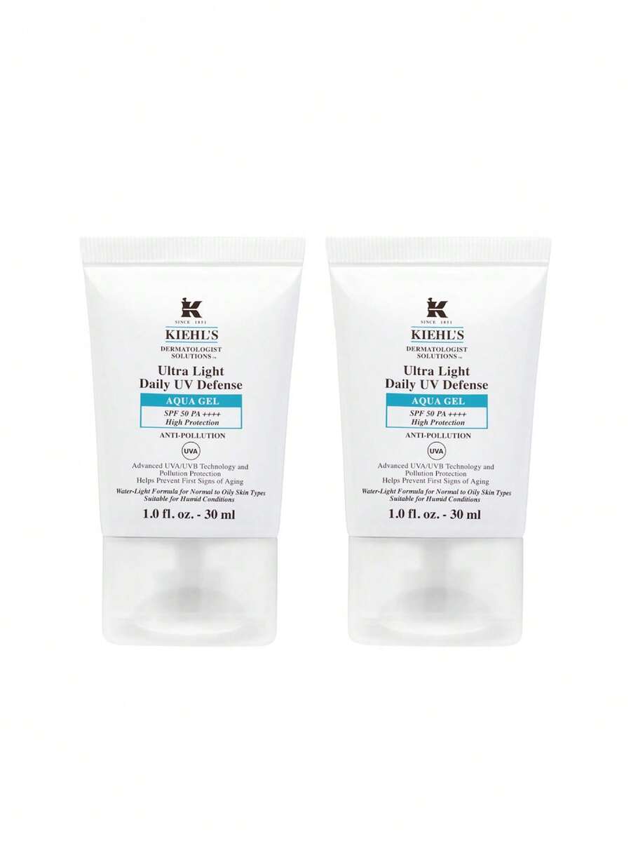Kiehl's [حزمة] جل مائي خفيف جداً للحماية اليومية من الأشعة فوق البنفسجية SPF50 30 مل * 2 - شفاف - مشاهدة 1
