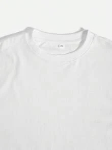 Camiseta con estampado de reloj, ropa casual unisex, camiseta de manga corta con estampado a doble cara. - Blanco - Ver 7
