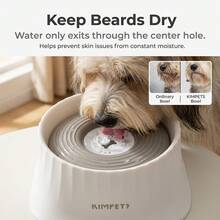No Spill Dog Water Bowl, Large Capacity Pet Water Dispenser With Floating Disk, Splash-Proof Slow Feeder, Mess-Free Non-Slip Dog Bowl Prevent Wet Mouth For Messy Drinkers Cats - 2L - View 3