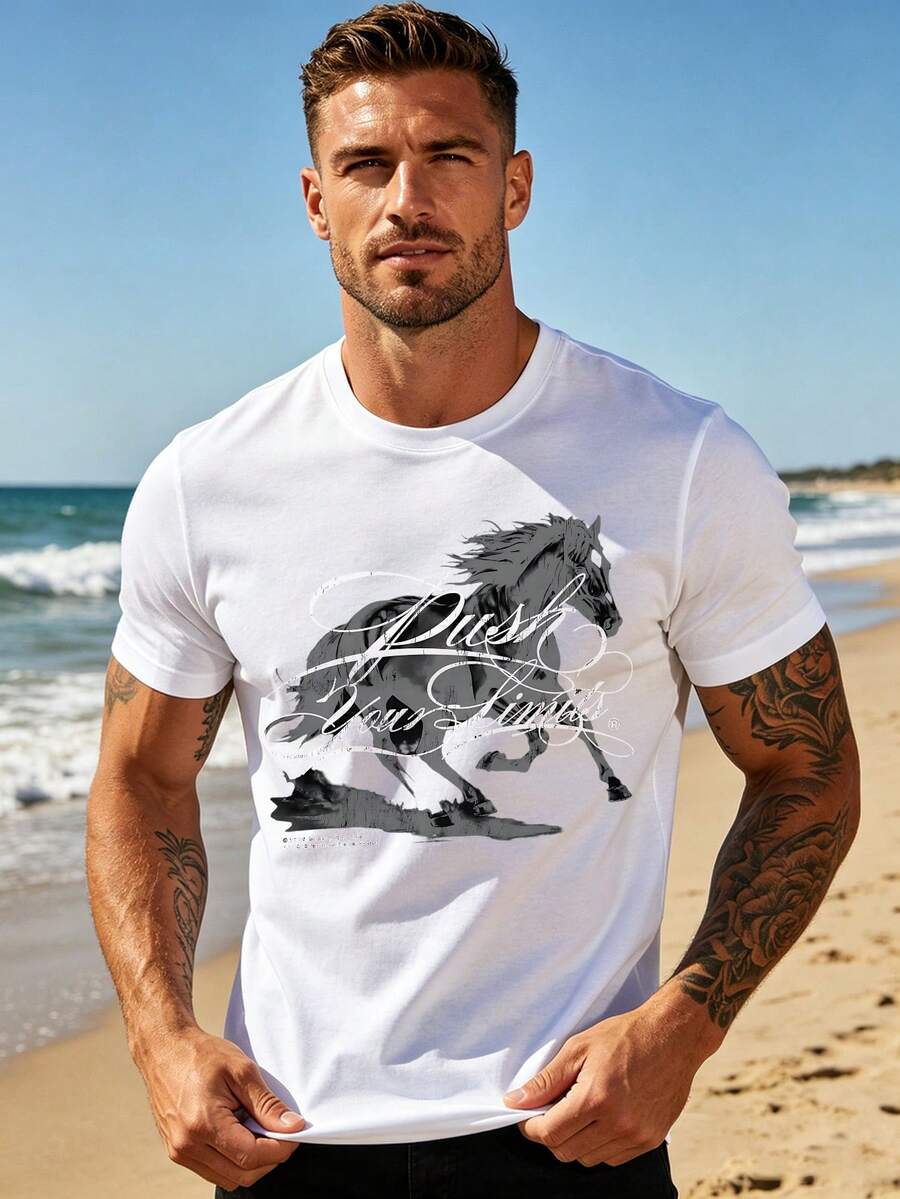 Men T-Shirts - 白色 - 查看 1
