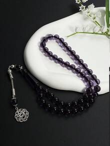 1pc Muslim 45 Beads Single Tassel Resin Prayer Beads Tasbih For Daily Wear - Multicolor - View 9