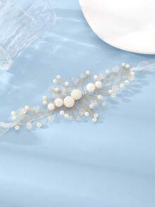 5 Stücke/1 Stück Vintage Elegantes Perlen-Kristall-Handgelenk-Corsage Braut-Hochzeits-Accessoire - Verschiedenfarbig - Übersicht 5
