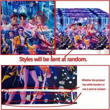1件新款K-POP D Emon Hunter女團全印花桌布 卡通女巫團體一次性桌布 生日派對佈置用品 適合生日派對裝飾、K-POP D Emon Hunters主題派對佈置 - 彩色 - 查看 6