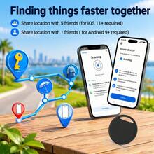 RSH Lightweight Anti Loss Device Upgraded Dual System Tracking Tag Compatible With Android And IOS Key Finder Tracking Device Smart Tracking Tag For Luggage Wallet Bag Compatible With Find My And Find Center For IOS Gift Birthday - Multicolor - View 9