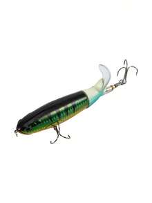 GOTURE 1pc Topwater Propeller Fishing Lures Kit - 360° Spinning Tail For Long Casting, 3X Stronger Treble Hooks, 3D Fish Eyes (Bass/Pike/Snook Saltwater & Freshwater) - Multicolor - View 18