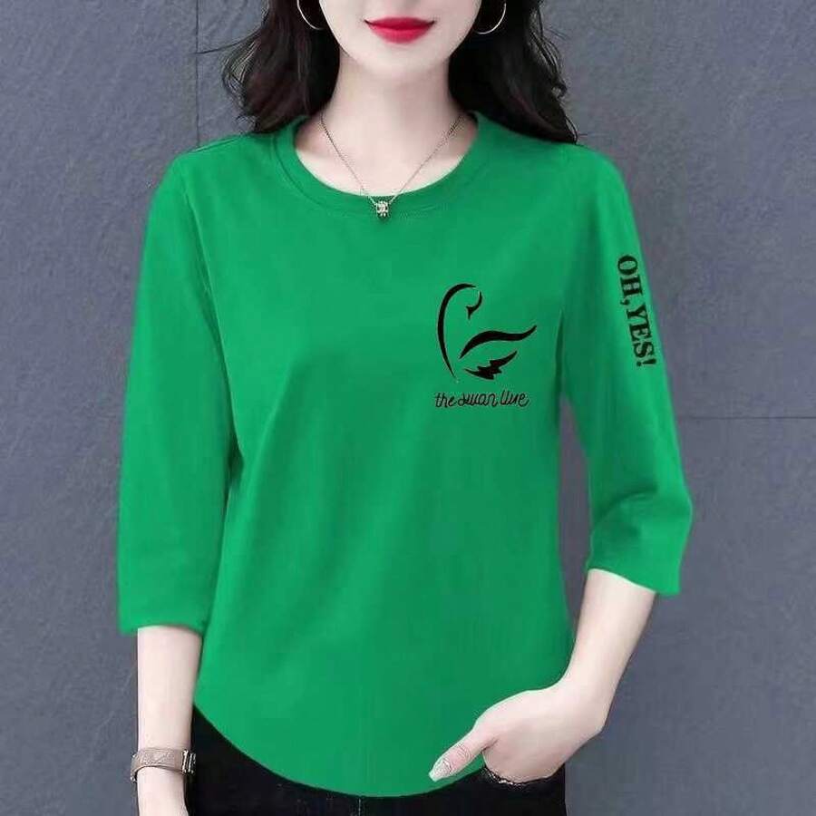 Women Lightweight Cardigans - 41 Green Sleeve Letter [right] Black Fly Letter - View 1