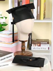 10 pzs Gorro de Graduacion Birrete de Graduacion con Borla Color Negro, Set de 10 Gorros de Graduacion Unisex para Niños 11 a 15 años - Ver 9