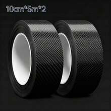 3 Rolls Of Carbon Fiber Car Protective Film – Multi-Functional Adhesive For Car Door Edges, Trunk Lids, Rear Bumpers, Side Mirrors – Waterproof And Vehicle Protection Adhesive Strips. - A - View 13