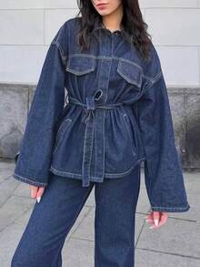 中等水洗藍