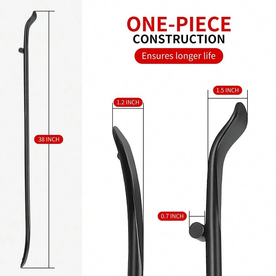 2 PCS Tire Mount And Demount Iron,38 In X 4/5 In Tire Changing Removal Tool For Tubeless Tires,Tire Bar For Auto Or Truck Maintenance - 2 Pcs - View 1